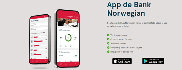 App Tarjeta de Crédito Bank Norwegian