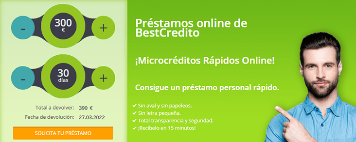 Simulador de préstamos Bestcredito