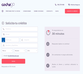 CocheGo - Obtén un préstamo empeñando tu coche y sigue utilizándolo