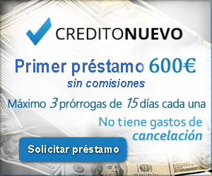 CréditoNuevo - Minipréstamos de 600 € incluso para nuevos clientes a devolver en 21 diás