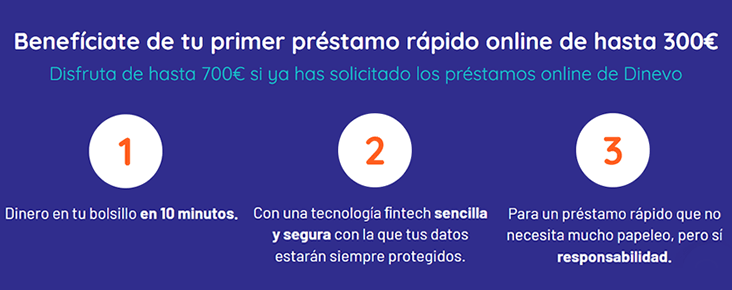 Cuánto dinero puedo pedir en Dinevo