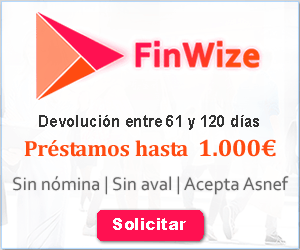 ▷ FINWIZE  → Hasta 1.000 € CON ASNEF【Alternativas 2022】
