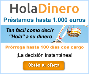 HolaDinero - Dispón de hasta 1000 euros a devolver en 61 días