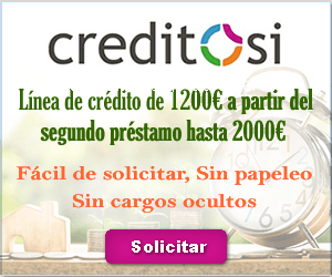 Línea de crédito hasta 1.200€ a devolver en 12 cuotas mensuales