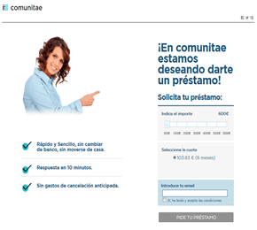 Prestamos Comunitae - Plataforma  española de créditos e inversiones entre particulares