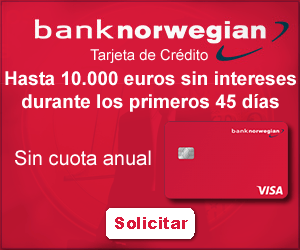 Tarjeta Bank Norwegian hasta 10.000€