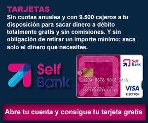 Tarjeta de crédito Selfbank - Gratis y sin comisiones domiciliando la nómina en Selfbank