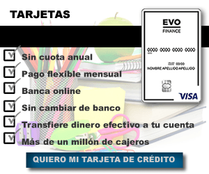 Tarjeta de crédito Evo Finance Clásica - Tarjeta Visa sin cambiar de banco y sin domiciliar la nómina