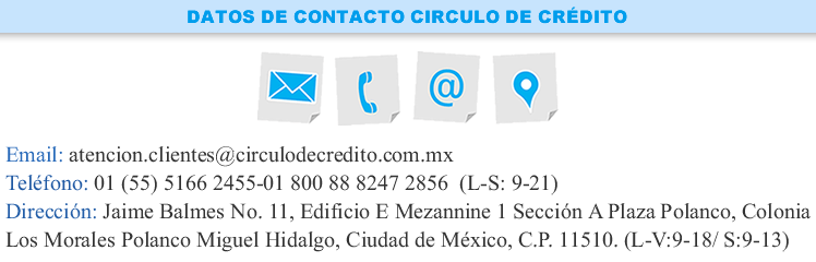 datos Circulo de Crédito