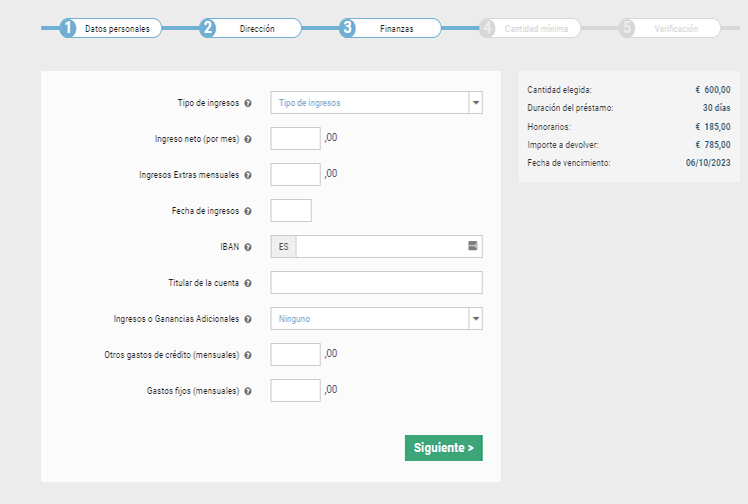 Cashper - facilitamos información financiera necesaria para evaluar nuestra capacidad de solvencia