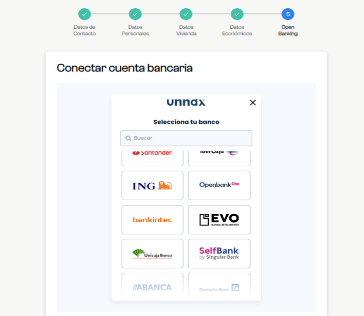 Simulación Préstamo Lea Bank - Acceso Banca Online