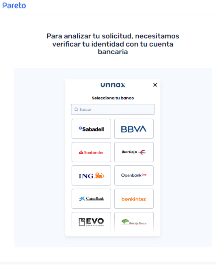 Pareto Minicrédito - Acceso banca online