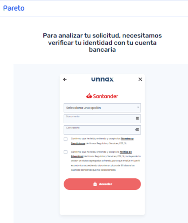 Pareto Minicrédito - Identificación banca online 